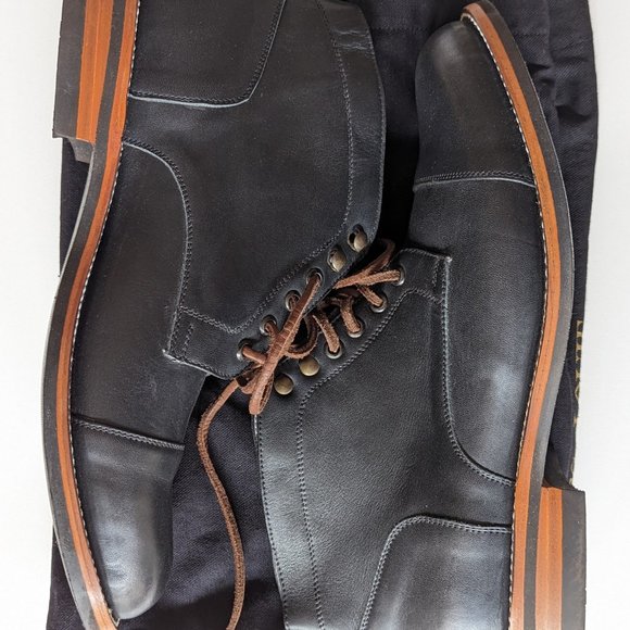 Handmade Miles & Louie Brubeck Short Boot in Black - 10.5M - Picture 9 of 9